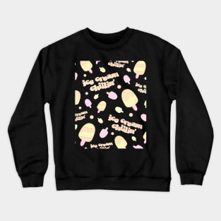 Aesthetic Pink Lemonade Ice Cream Chilli' Logo Design Crewneck Sweatshirt